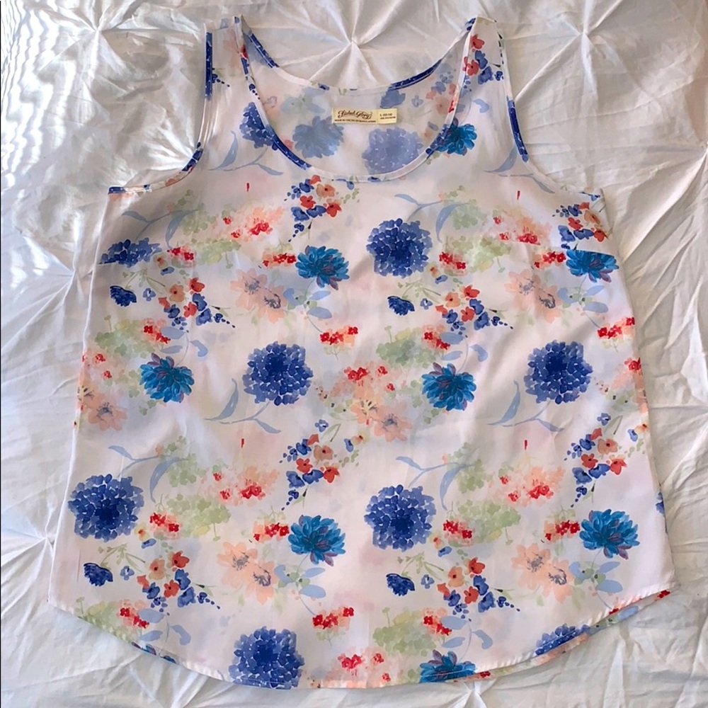 💐 Faded Glory Floral Tank Top 💐